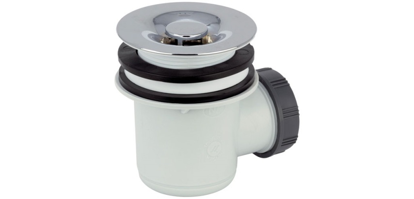 Bonde de douche à tourbillon - D60 mm - grille ABS
