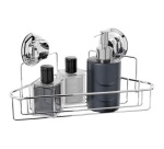 Etagère d'angle - à ventouses - Bestlock - chrome