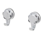 Petit crochet à ventouse - Bestlock - chrome - lot de 2