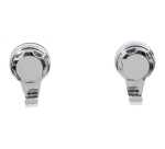 Petit crochet à ventouse - Bestlock - chrome - lot de 2