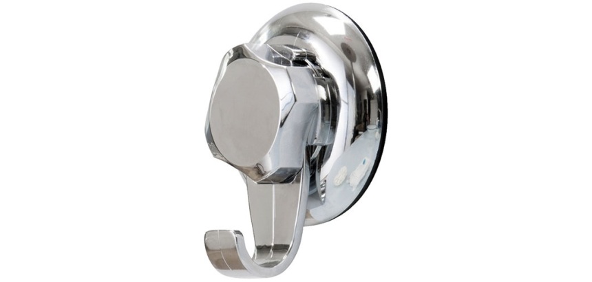 Grand crochet à ventouse - Bestlock - chrome
