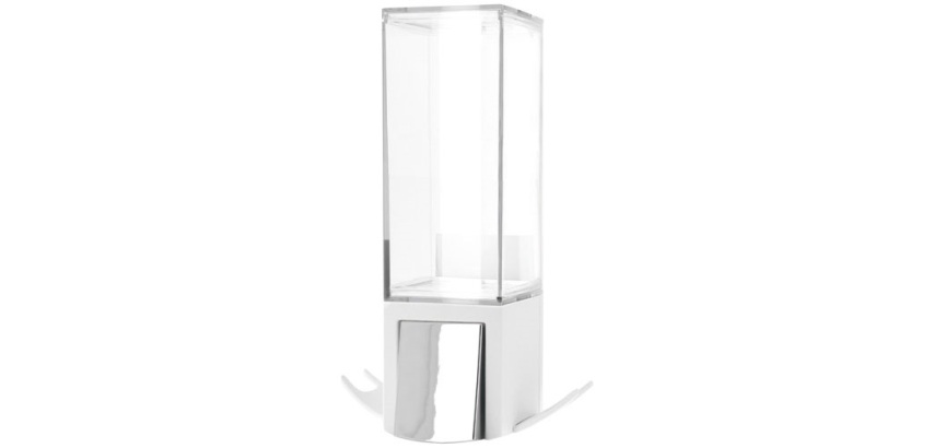 Distributeur de savon mural rechargeable - 500 mL - blanc
