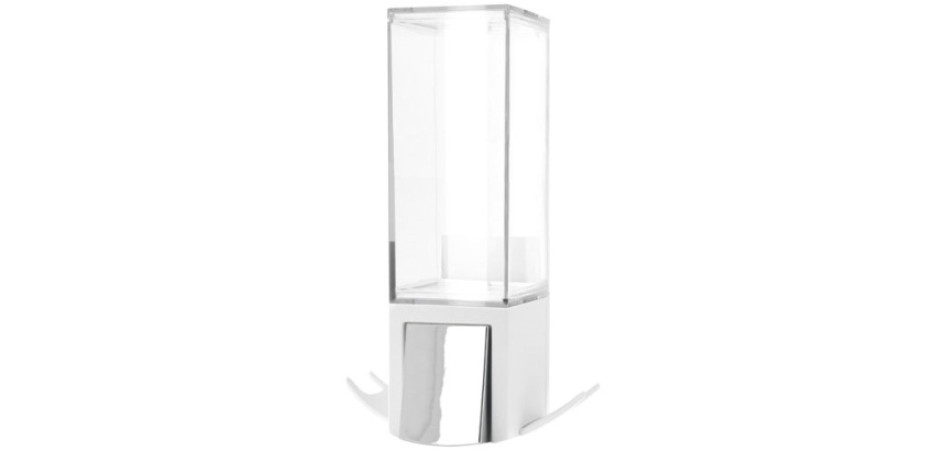 Distributeur de savon mural rechargeable - 500 mL - blanc