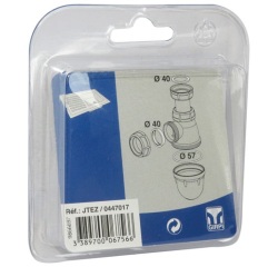 Kit 3 joints pour siphon d'évier noir