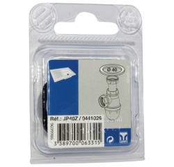 Joint plat pour siphon - D40 mm - noir