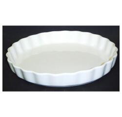 Moule à tarte en porcelaine Girard Ø 26,5 cm, blanc