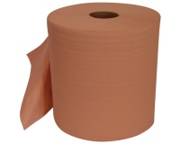 Essuie main bobine 2 plis chamois 1000 formats lot de 2