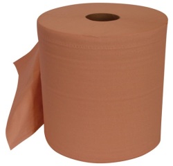 Essuie main bobine 2 plis chamois 1000 formats lot de 2