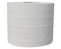 Essuie main bobine de 1000 feuilles blanc pur  2 plis - lot de 2 rouleaux