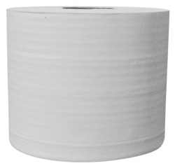 Essuie main bobine de 1000 feuilles blanc pur  2 plis - lot de 2 rouleaux