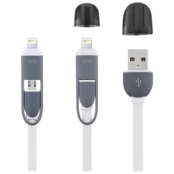Câble de charge micro USB - smartphone - adaptateur Iphone5/6 - L : 1 m - b