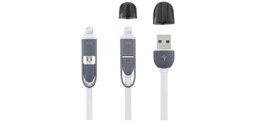 Câble de charge micro USB - smartphone - adaptateur Iphone5/6 - L : 1 m - b