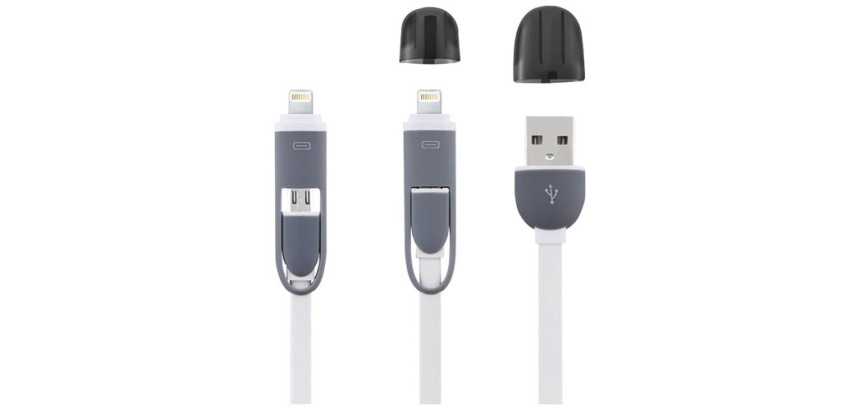 Câble de charge micro USB - smartphone - adaptateur Iphone5/6 - L : 1 m - b