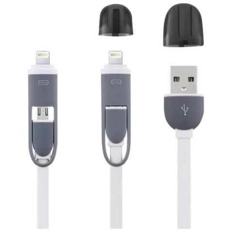 Câble de charge micro USB - smartphone - adaptateur Iphone5/6 - L : 1 m - b