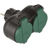 Biplite 16A  2P+T IP44 noir/vert