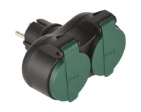 Biplite 16A  2P+T IP44 noir/vert