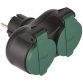 Biplite 16A  2P+T IP44 noir/vert