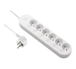 Bloc multiprises 6 prises 2P+T - avec interrupteur déporté  - L : 1.5 m - b