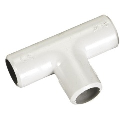 Té IRO - 16 mm² - 103x170x22 mm - lot de 4 - gris