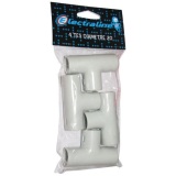 Té IRO - 20 mm² - 120x250x40 mm - lot de 4 - gris