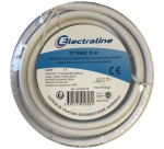 Câble multimédia - 17 VAtC -  L : 5 m - bobinot - blanc