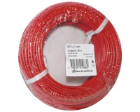 Câble d'installation rigide - H07V-U - 1x1.5mm² - L : 25 m - bobinot - roug