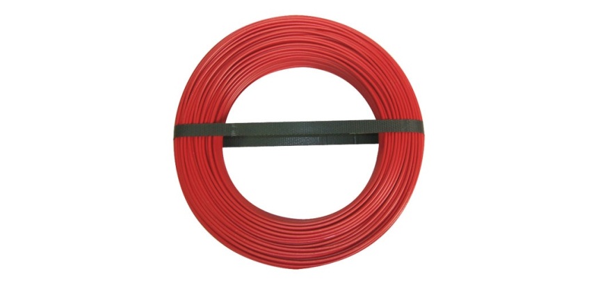 Câble d'installation rigide - H07V-U - 1x2.5mm² - L : 10 m - bobinot - roug