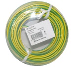 Câble d'installation rigide - H07V-U - 1x2.5mm² - L : 10 m - bobinot - jaun
