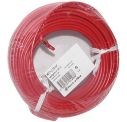 Câble d'installation rigide - H07V-U - 1x2.5mm² - L : 25 m - bobinot - roug