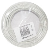 Câble domestique - H03VVH2F - 2x0.75mm² - L : 5 m - couronne - blanc