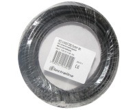 Câble domestique - H03VVH2F - 2x0.75mm² - L : 5 m - couronne - noir