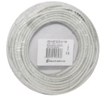Câble domestique - H03VVH2F - 2x0.75mm² - L : 10 m - couronne - blanc