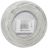 Câble domestique - H03VVH2F - 2x0.75mm² - L : 10 m - couronne - blanc