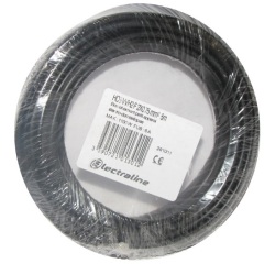 Câble domestique - H03VVH2F - 2x0.75mm² - L : 10 m - couronne - noir