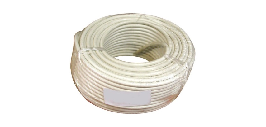 Câble d'installation H05VV-F - 3G1.5mm² -  L : 10 m - bobinot - blanc