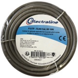 Câble multimédia FTP - RJ45 -CAT 5 - L : 10 m - couronne gris