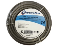 Câble multimédia FTP - RJ45 -CAT 5 - L : 10 m - couronne gris
