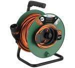 Enrouleur jardin 16A 250V - Electralock - L : 40 m - 3G1.5mm²  - orange /no