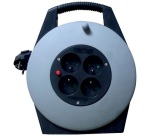 Enrouleur cassette - 4 prises avec disjoncteur thermique - 16A 230V - avec