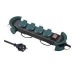 Bloc multiprises professionnel - 4 prises 2P+T - 1 intérrupteur - L : 4 m -