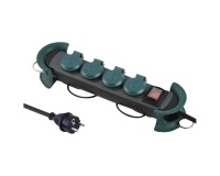 Bloc multiprises professionnel - 4 prises 2P+T - 1 intérrupteur - L : 4 m -