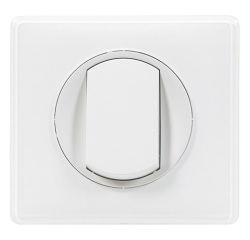Poussoir 6A - Céliane - complet - blanc
