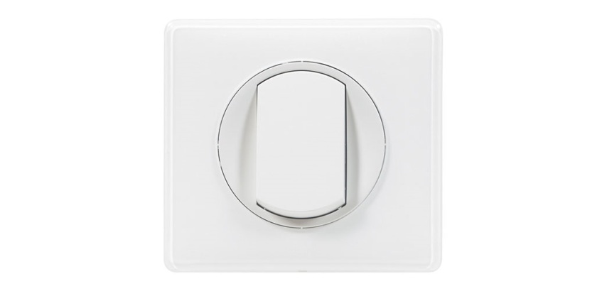 Poussoir 6A - Céliane - complet - blanc