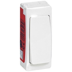 Interrupteur ou va-et-vient version étroite - Les Apparents - blanc