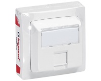 Prise  - RJ45 - CAT5E FTP - complet - en saillie - blanc