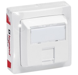 Prise  - RJ45 - CAT5E FTP - complet - en saillie - blanc