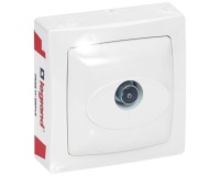 Prise TV simple - Les Apparents - blanc