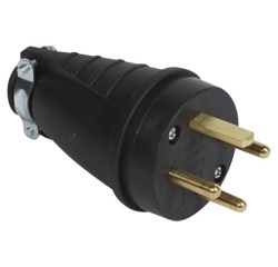 Fiche mâle 3P+T 20A 380V caoutchouc vrac