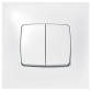 Interrupteur ou va-et-vient double - 10 A - Neptune - blanc