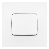 Poussoir simple - 6 A - Neptune - blanc